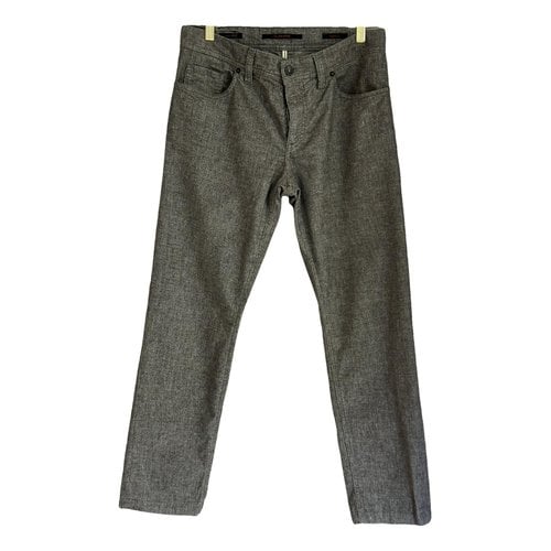 Pre-owned Alberto Biani Trousers In Grey