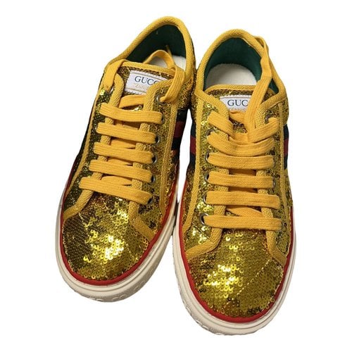Pre-owned Gucci Tennis 1977 Trainers In Yellow