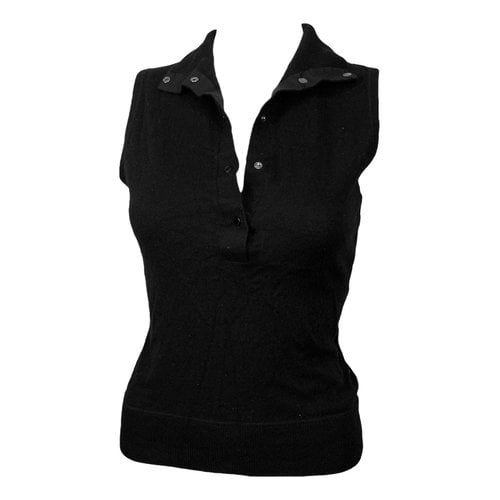 Pre-owned Gucci Cashmere Vest In Black