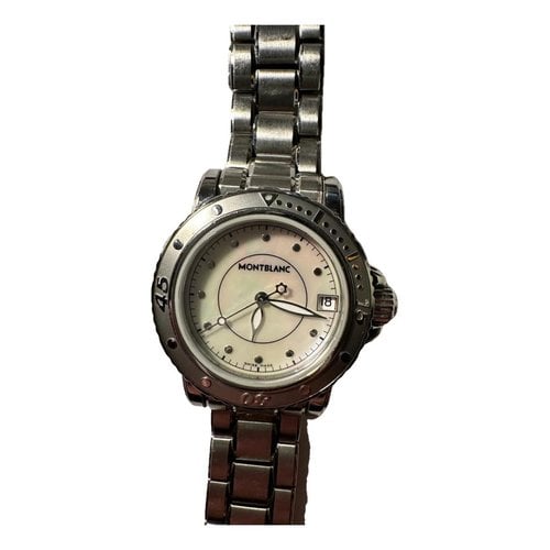 Pre-owned Montblanc Watch In Silver