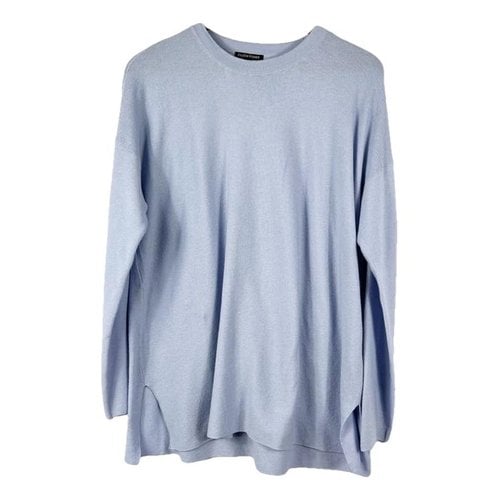 Pre-owned Eileen Fisher Blouse In Blue