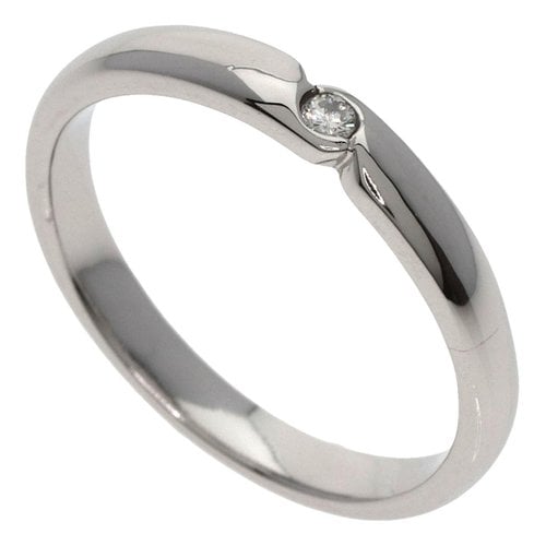 Pre-owned Celine Platinum Ring In Silver