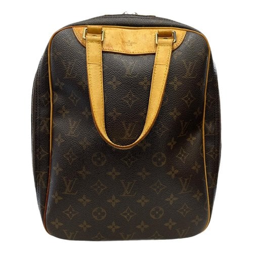 Pre-owned Louis Vuitton Excursion Leather Handbag In Brown