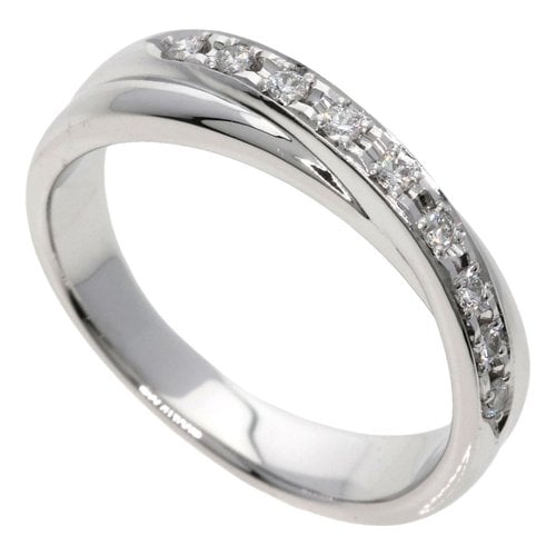 Pre-owned Tasaki Platinum Ring In Silver