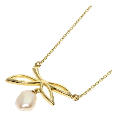 Pre-owned Mikimoto Yellow Gold Necklace