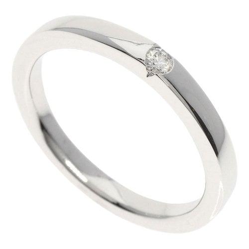 Pre-owned Tasaki White Gold Ring In Silver