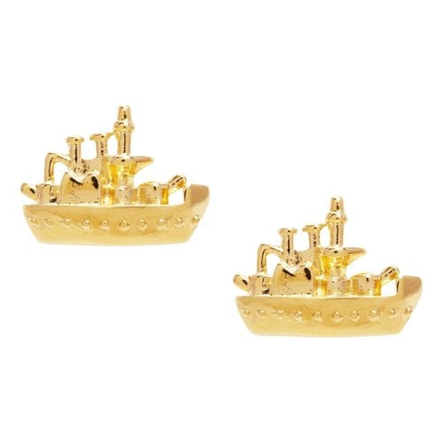 Pre-owned Kate Spade Earrings In Gold