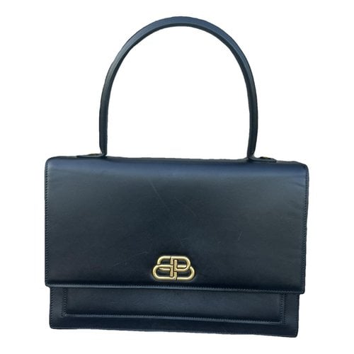 Pre-owned Balenciaga Sharp Leather Satchel In Black