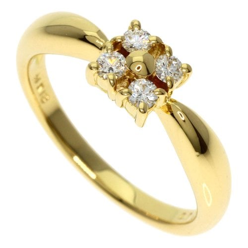 Pre-owned Mikimoto Yellow Gold Ring