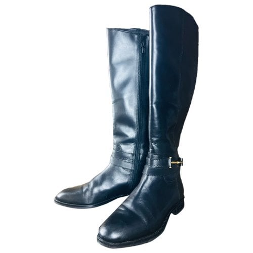 Pre-owned Ted Baker Leather Boots In Black