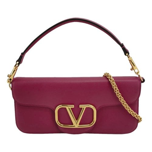Pre-owned Valentino Garavani Loco Leather Handbag In Pink