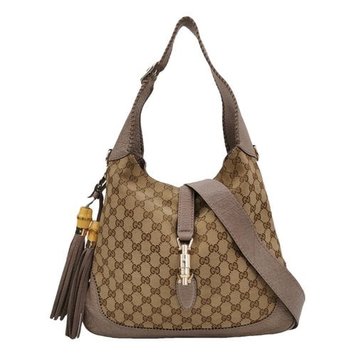 Pre-owned Gucci Jackie Cloth Handbag In Multicolour