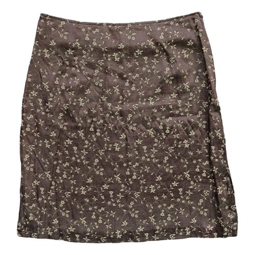 Pre-owned Stefanel Mid-length Skirt In Brown
