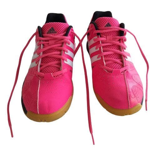 Pre-owned Adidas Originals Leather Trainers In Pink