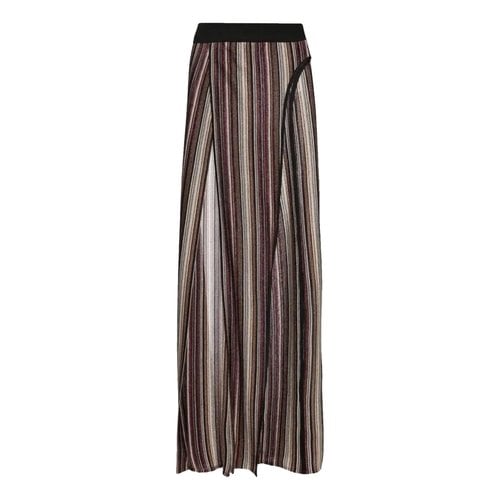 Pre-owned Balmain Straight Pants In Multicolour