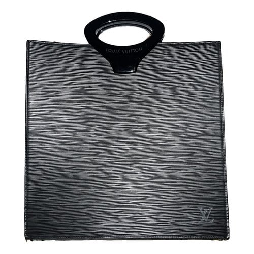 Pre-owned Louis Vuitton Noctambule Patent Leather Handbag In Black