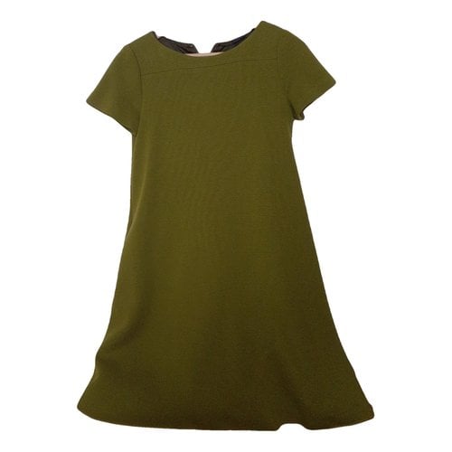Pre-owned Aspesi Wool Mid-length Dress In Green