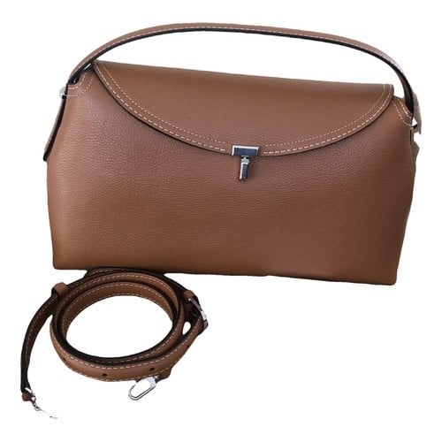Pre-owned Totême Leather Handbag In Camel