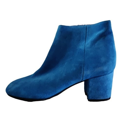Pre-owned Carmens Ankle Boots In Turquoise