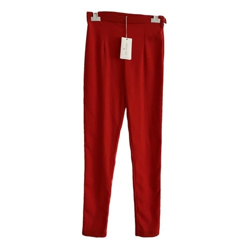 Pre-owned Patrizia Pepe Slim Pants In Red