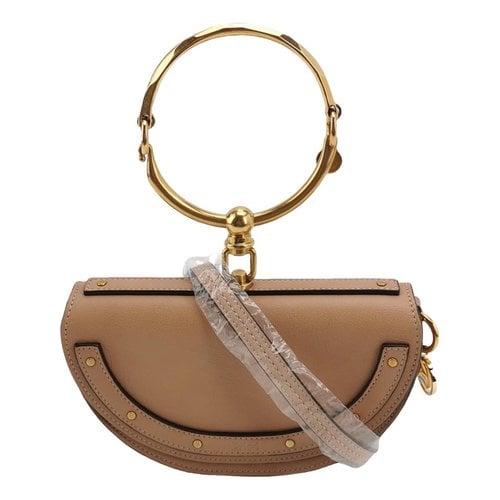 Pre-owned Chloé Bracelet Nile Leather Handbag In Camel