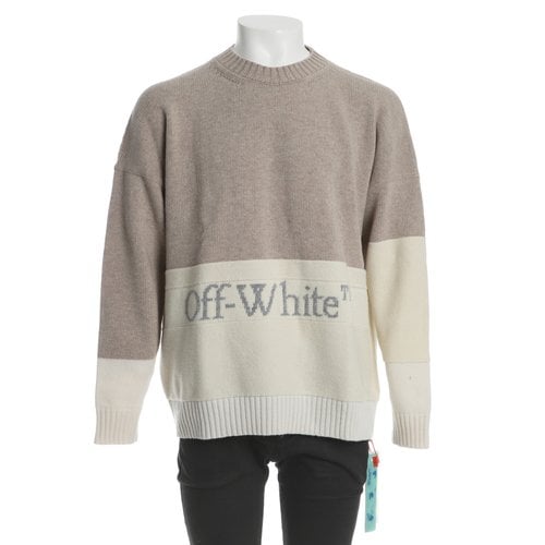 Pre-owned Off-white Wool Pull In Beige
