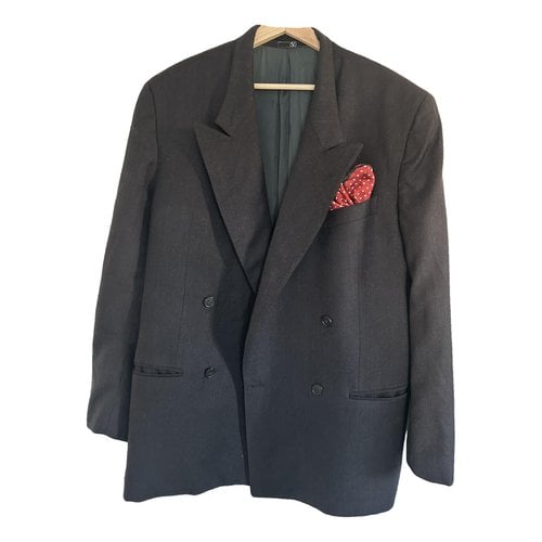 Pre-owned Valentino Wool Blazer In Navy