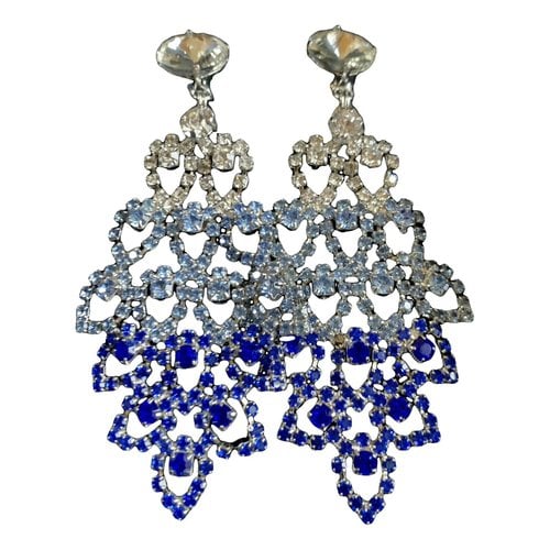 Pre-owned Luisa Spagnoli Earrings In Blue