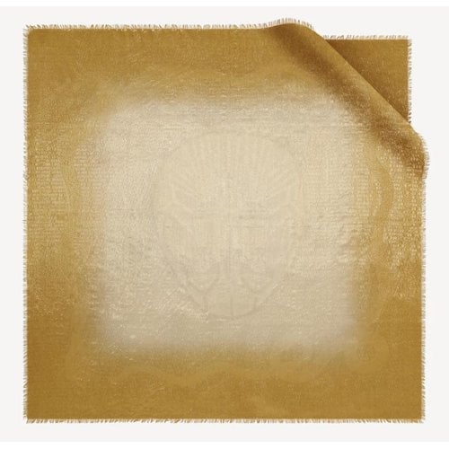 Pre-owned Bvlgari Wool Scarf In Gold