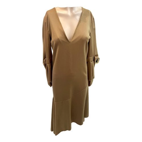 Pre-owned Federica Tosi Mid-length Dress In Khaki