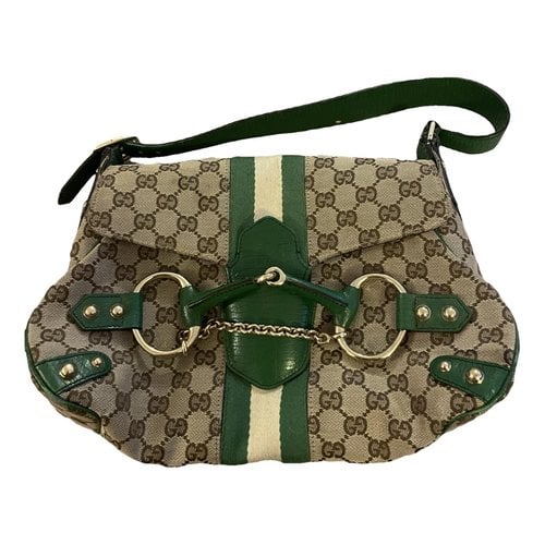 Pre-owned Gucci Horsebit 1955 Leather Handbag In Brown
