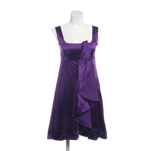 Pre-owned Celine Silk Dress In Purple