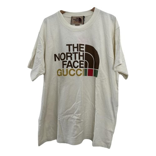 Pre-owned The North Face X Gucci T-shirt In Ecru