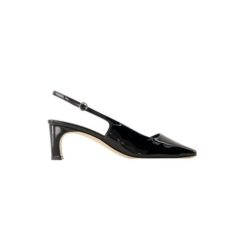 Pre-owned Aeyde Leather Sandal In Black