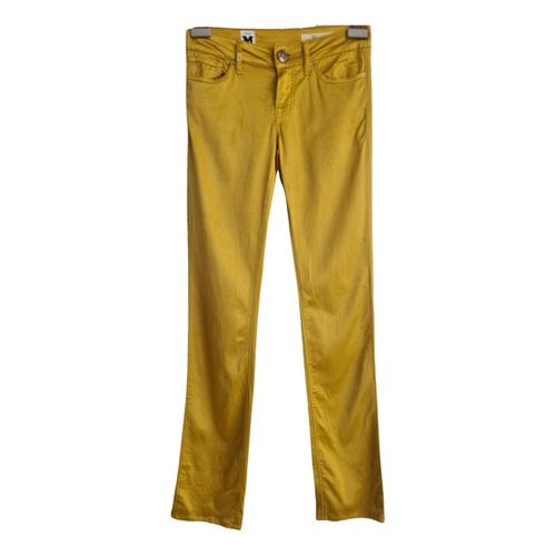 Pre-owned M Missoni Carot Pants In Gold