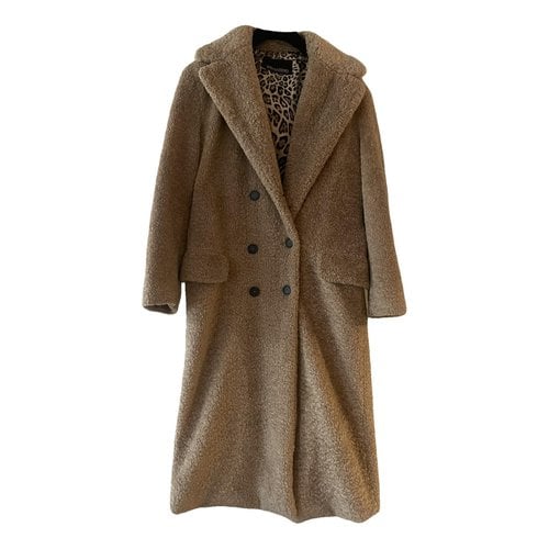 Pre-owned Ermanno Scervino Faux Fur Coat In Brown