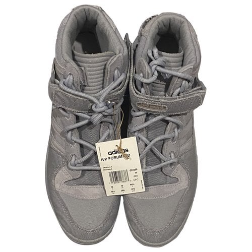 Pre-owned Adidas Originals High Trainers In Silver