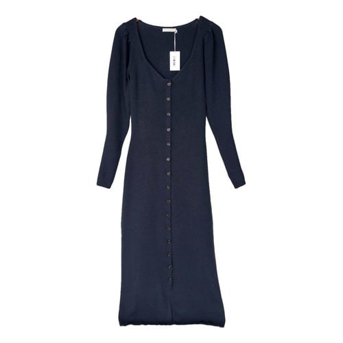 Pre-owned Ulla Johnson Wool Maxi Dress In Blue