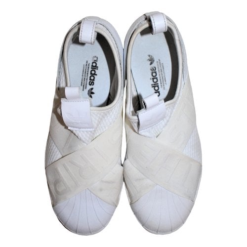 Pre-owned Adidas Originals Superstar Cloth Trainers In White