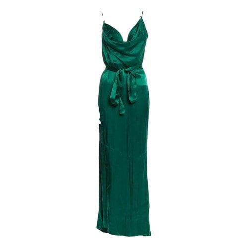 Pre-owned Michael Costello Maxi Dress In Green