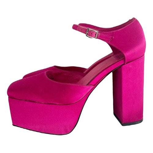 Pre-owned Jeffrey Campbell Cloth Heels In Pink