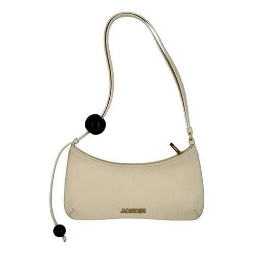 Pre-owned Jacquemus Leather Handbag In White