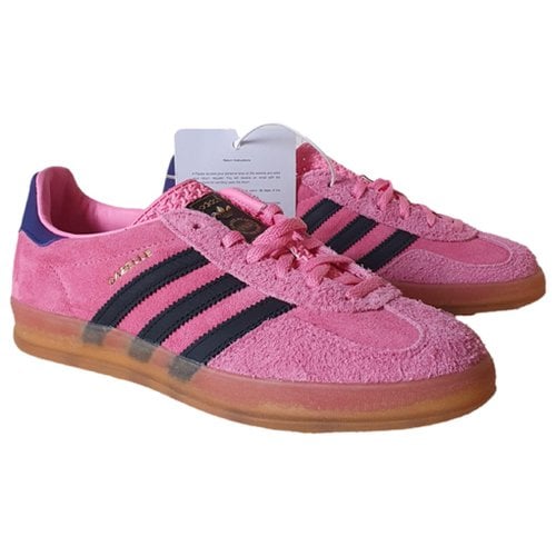 Pre-owned Adidas Originals Gazelle Cloth Trainers In Pink