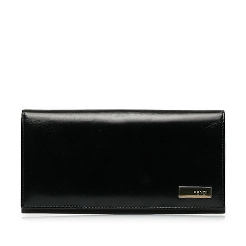 Pre-owned Fendi Leather Purse In Black