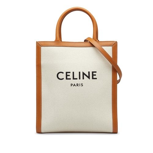 Pre-owned Celine Cabas Leather Crossbody Bag In Orange