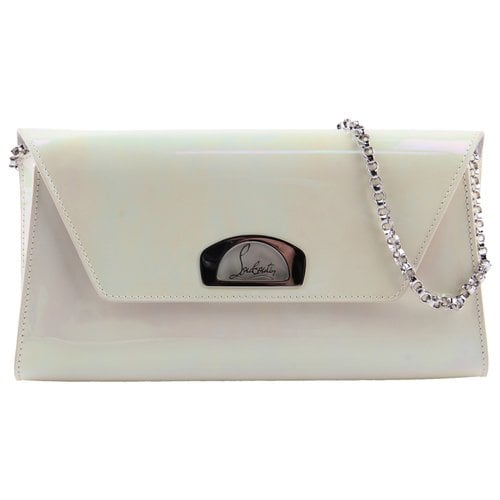 Pre-owned Christian Louboutin Patent Leather Clutch Bag In Multicolour