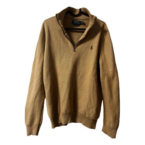 Pre-owned Polo Ralph Lauren Pull In Camel