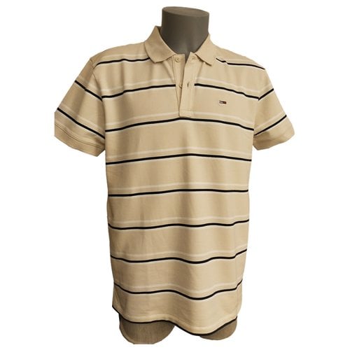 Pre-owned Tommy Hilfiger Polo Shirt In Beige
