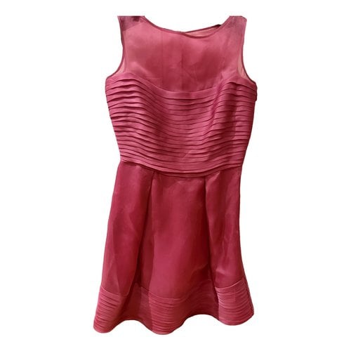 Pre-owned Carolina Herrera Silk Dress In Pink