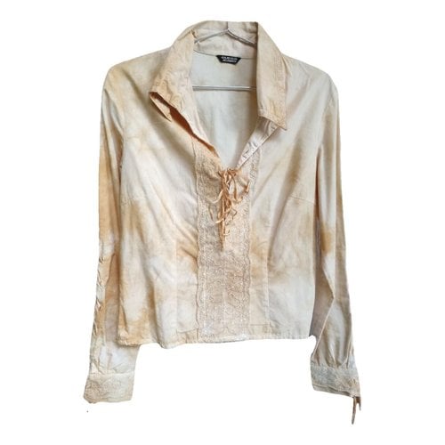 Pre-owned Guess Blouse In Beige